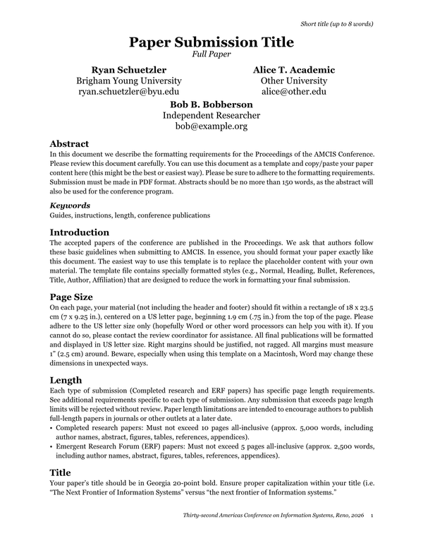 A Typst Template for AMCIS (and ICIS and PACIS, sorry ECIS)